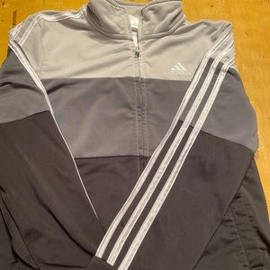 Adidas boys size 10/12 full zip sweat coat